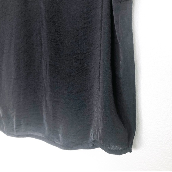 Kendall & Kylie for Pacsun Black Short Sleeve V-Neck Button Down T-shirt Size M - Picture 6 of 13